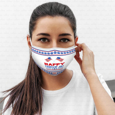 Personalized Dog Gift Idea - Happy 4th Of July For Dog Lovers - Cloth Mask